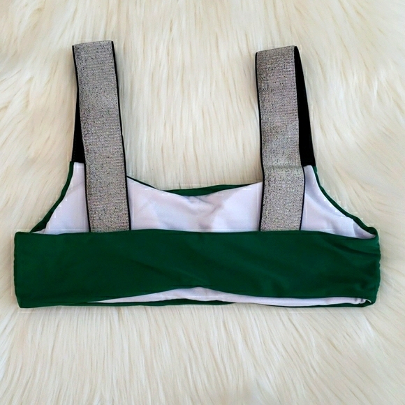 Metallic Straps Bikini Set with Highwaist Bottoms - Picture 8 of 8